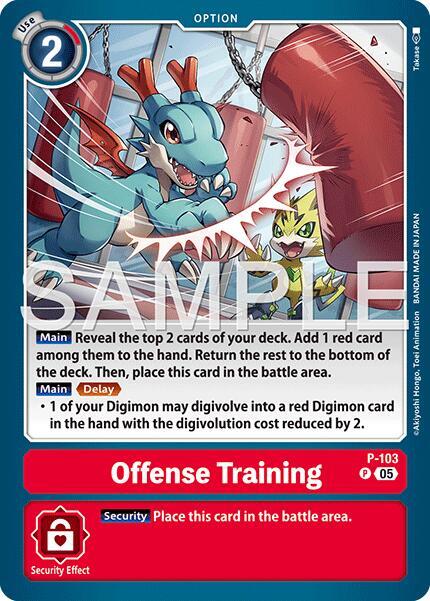 Offense Training Card Front