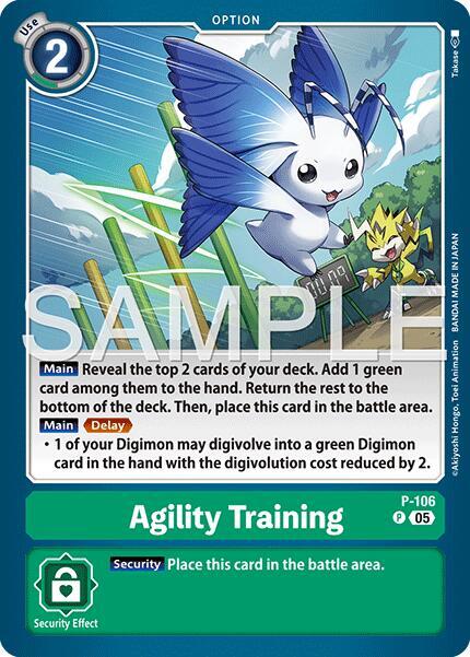 Agility Training Card Front