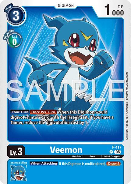 Veemon Card Front