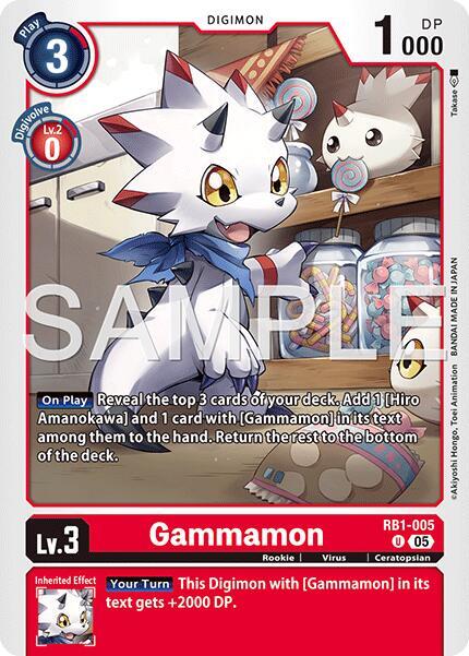 Gammamon Card Front