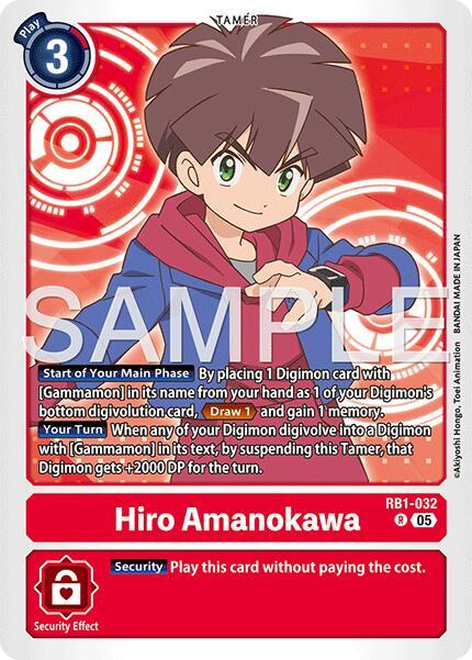 Hiro Amanokawa Card Front