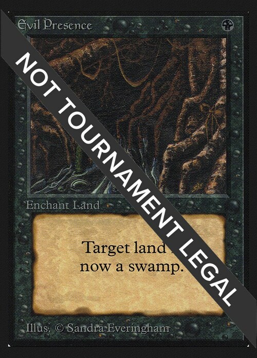 Evil Presence Card Front