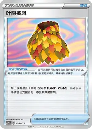 Leafy Camo Poncho Card Front