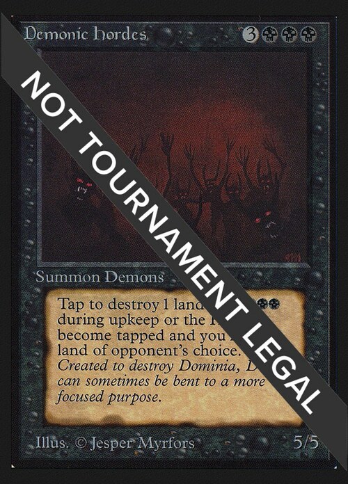 Demonic Hordes Card Front