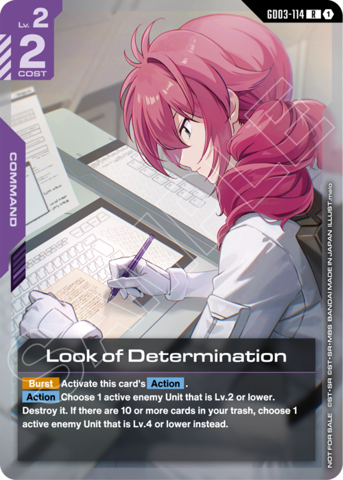 Look of Determination Card Front