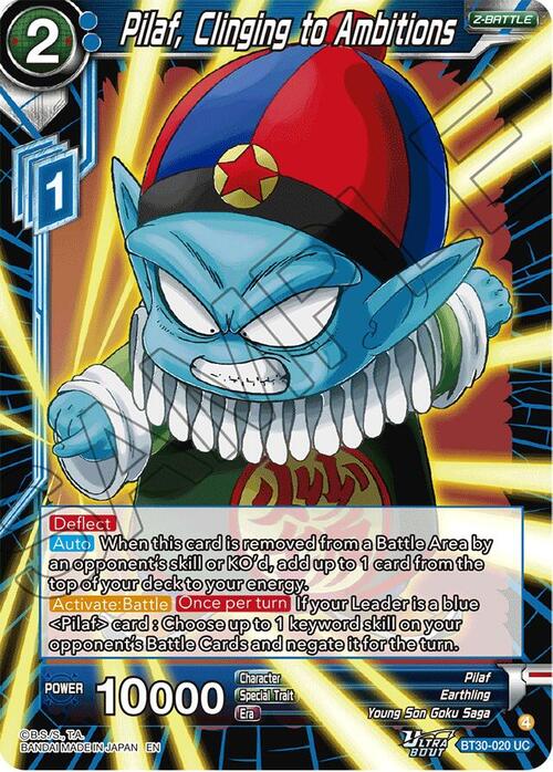 Pilaf, Clinging to Ambitions Card Front