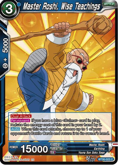 Master Roshi, Wise Teachings Card Front