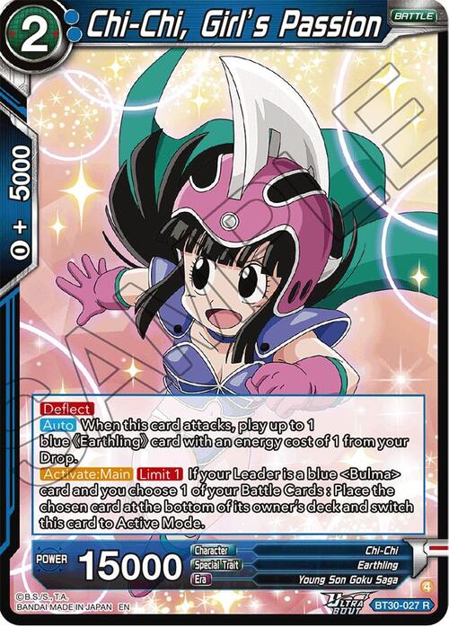 Chi-Chi, Girl’s Passion Card Front