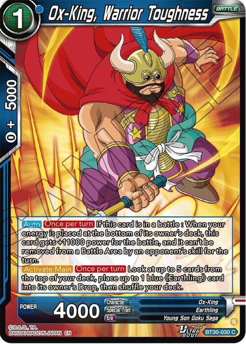 Ox-King, Warrior Toughness Card Front