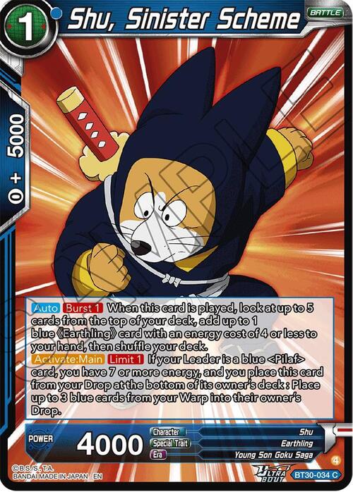 Shu, Sinister Scheme Frente