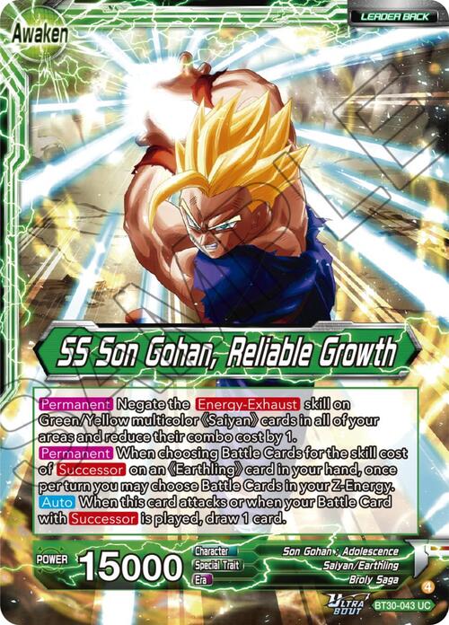 Son Gohan // SS Son Gohan, Reliable Growth Frente