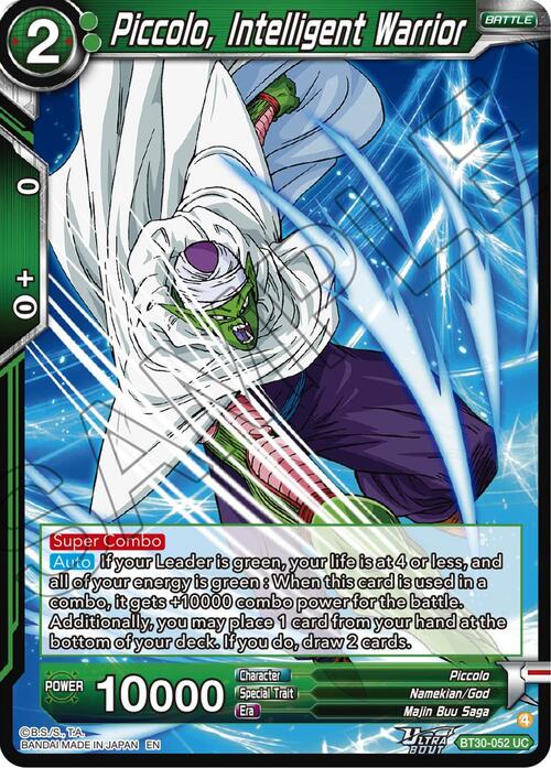 Piccolo, Intelligent Warrior Card Front