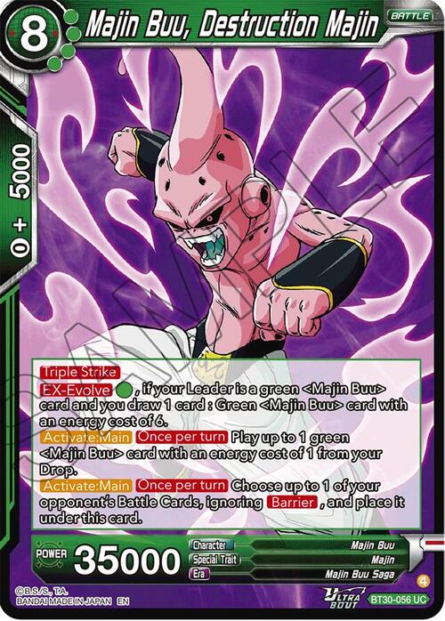 Majin Buu, Destruction Majin Card Front