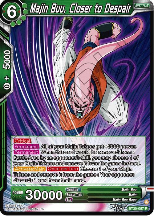 Majin Buu, Closer to Despair Card Front