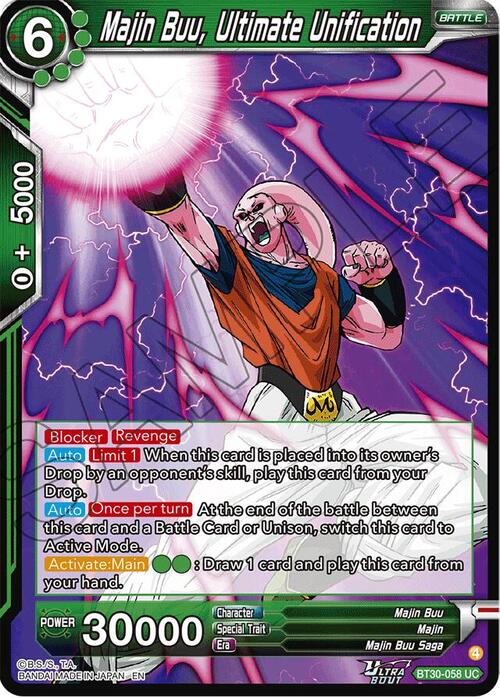 Majin Buu, Ultimate Unification Card Front