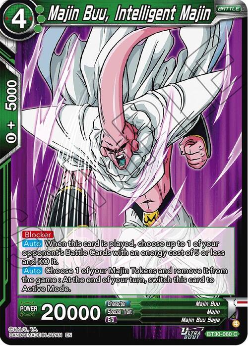 Majin Buu, Intelligent Majin Card Front