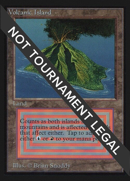 Volcanic Island Card Front