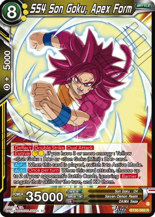 SS4 Son Goku, Apex Form Frente