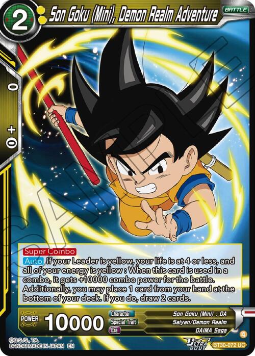 Son Goku , Demon Realm Adventure Card Front
