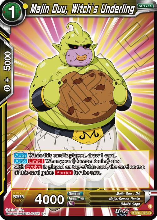 Majin Duu, Witchs Underling Card Front