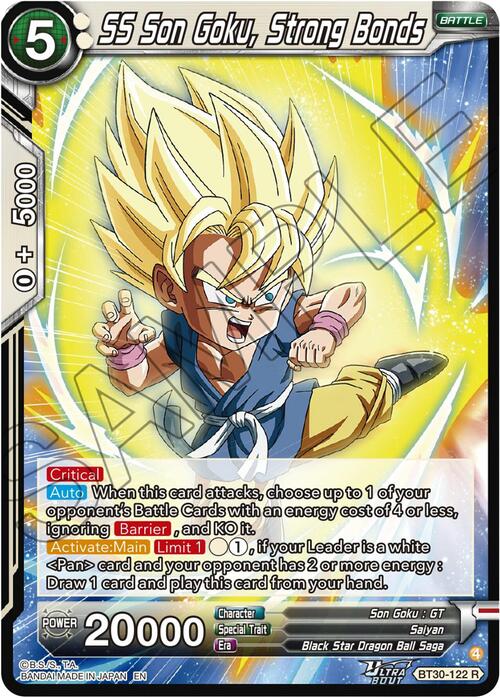 SS Son Goku, Strong Bonds Card Front