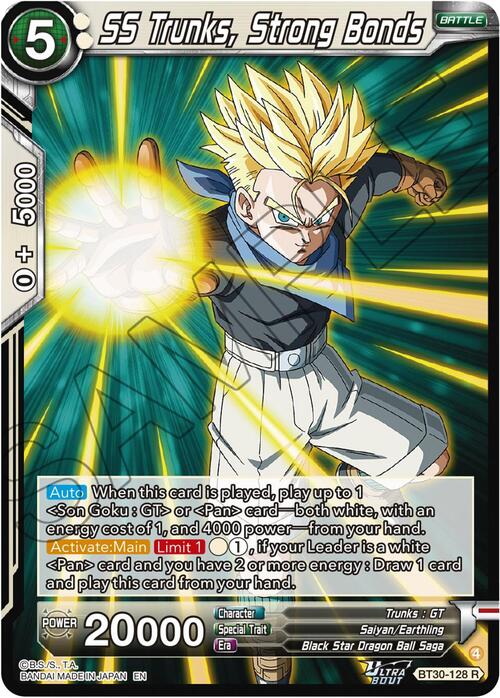SS Trunks, Strong Bonds Card Front
