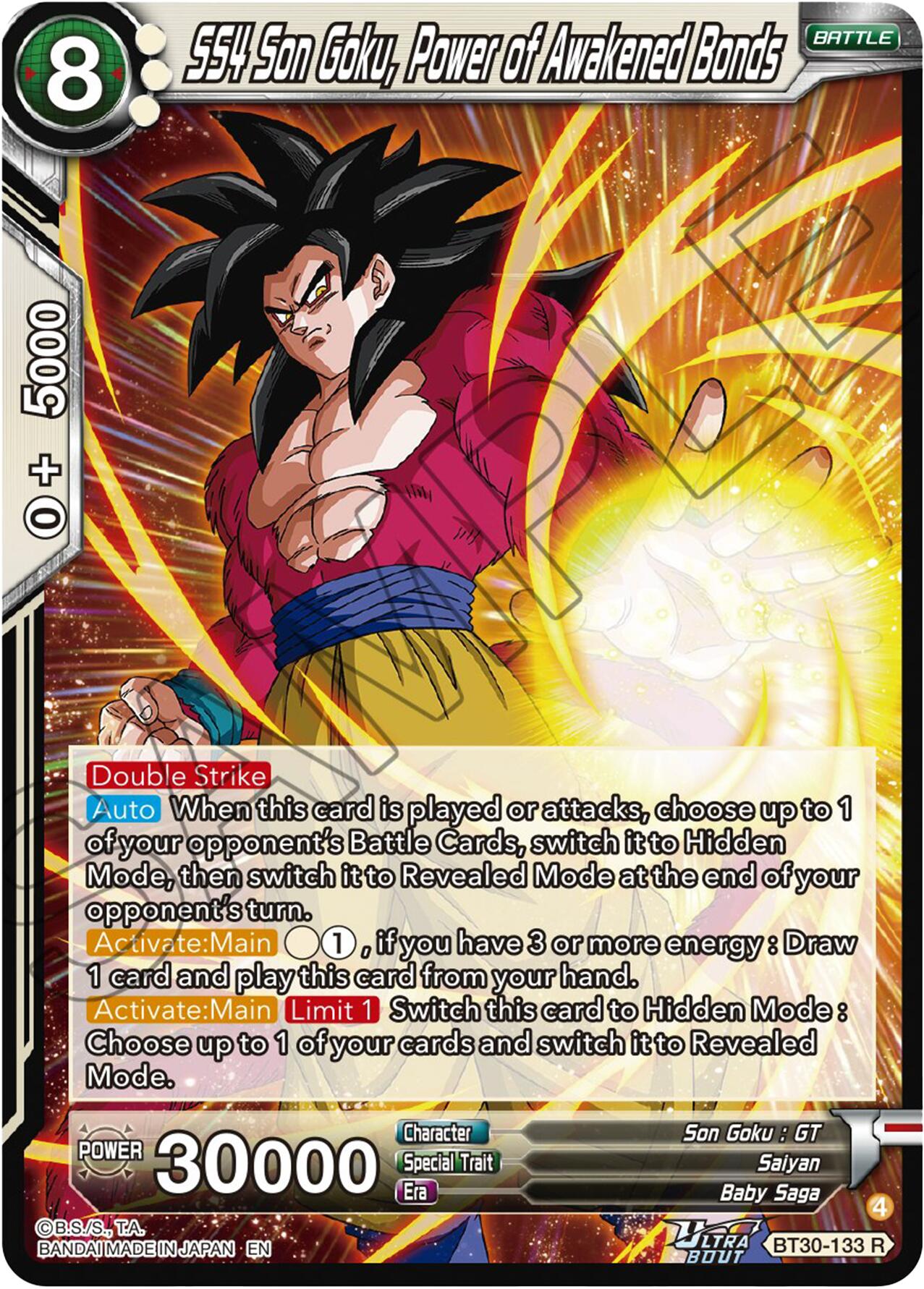 SS4 Son Goku, Power of Awakened Bonds Three Glorious Fighters | Dragon Ball  Super | CardTrader