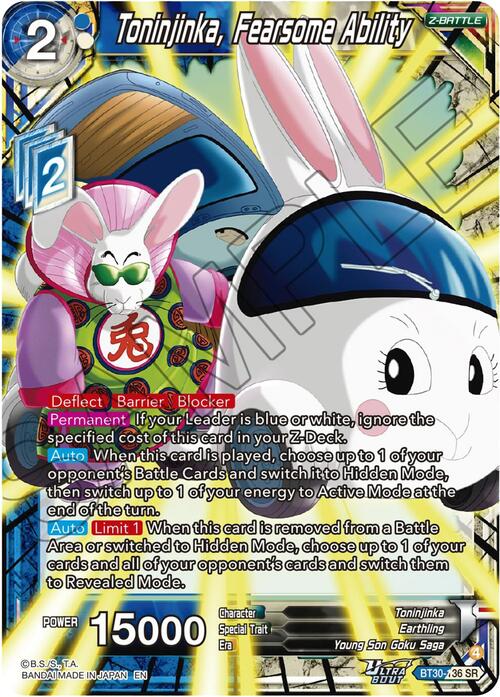 Toninjinka, Fearsone Ability Card Front