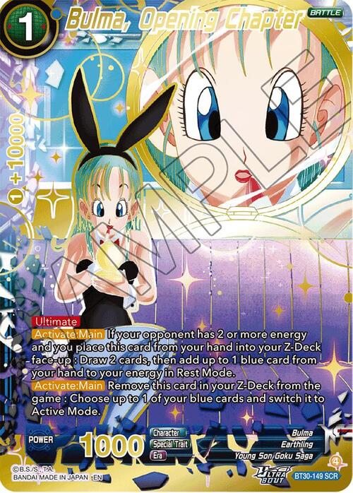 Bulma, Opening Chapter Card Front