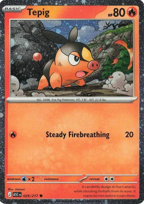 Tepig Card Front