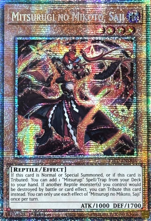 Mitsurugi no Mikoto, Saji Card Front
