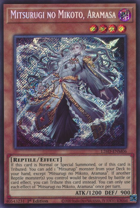 Mitsurugi no Mikoto, Aramasa Card Front