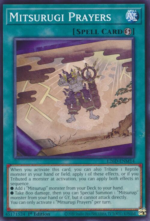 Mitsurugi Prayers Card Front