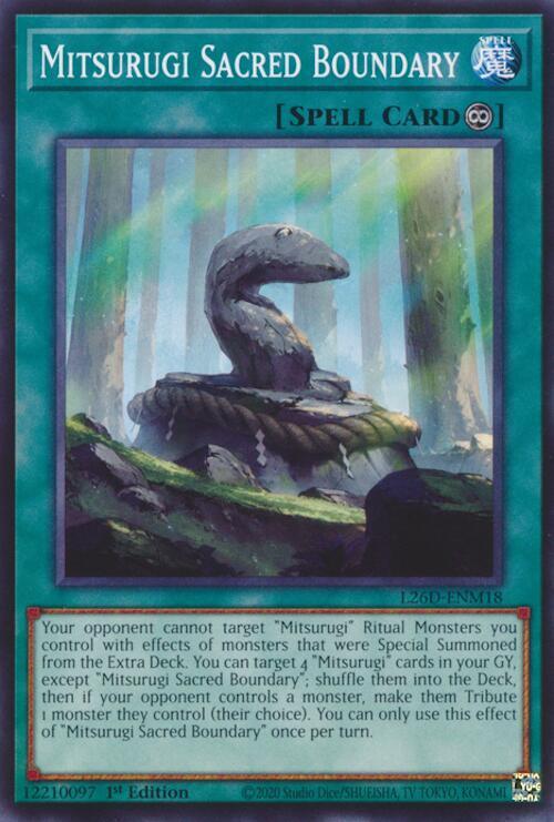 Mitsurugi Sacred Boundary Card Front