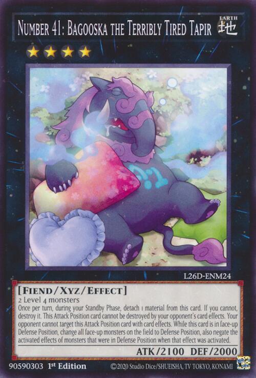 Number 41: Bagooska the Terribly Tired Tapir Card Front