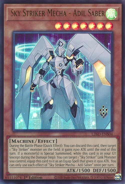 Sky Striker Mecha - Adil Saber Card Front