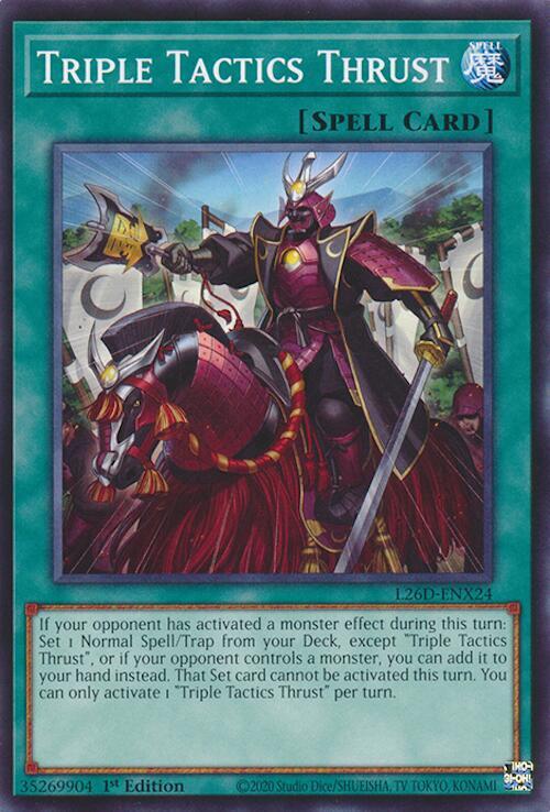 Triple Tactics Thrust - L26D-ENX24 Card Front