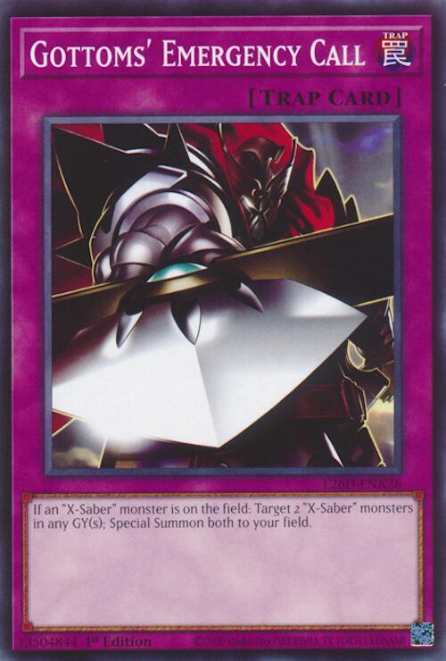 Gottoms' Emergency Call Card Front