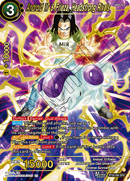 Android 17 & Frieza, Headstrong Rivals Card Front