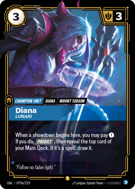 Diana - Lunari Card Front