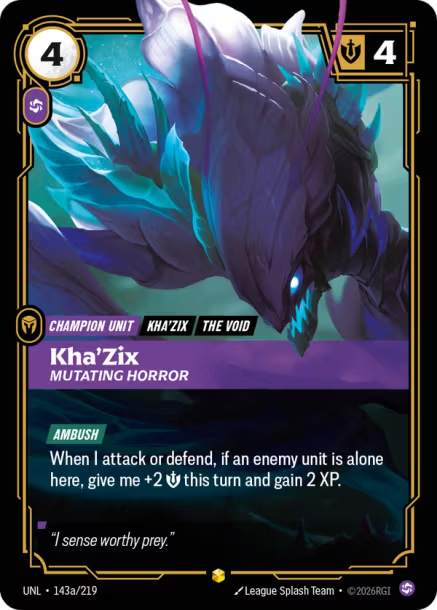 Kha'Zix - Mutating Horror Card Front