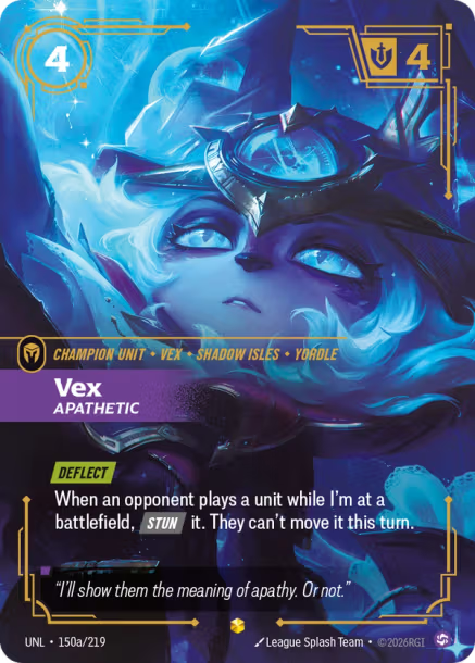 Vex - Apathetic Card Front