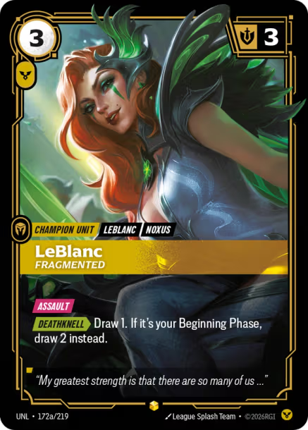 LeBlanc - Fragmented Card Front