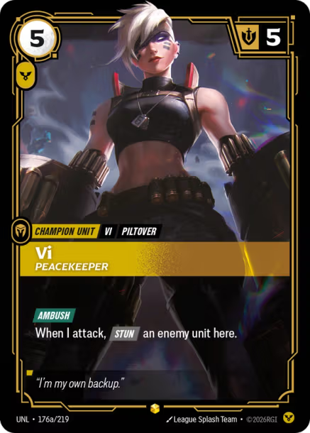 Vi - Peacekeeper Card Front