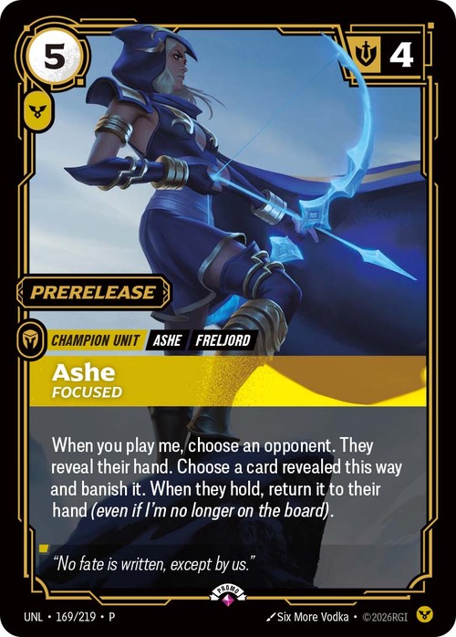 Ashe - Focused Card Front