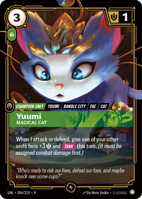 Yuumi - Magical Cat Card Front