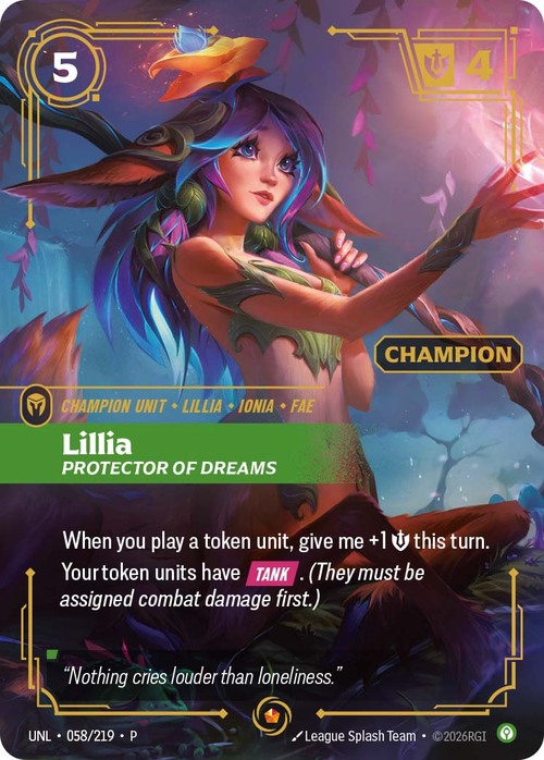 Lillia - Protector of Dreams Card Front