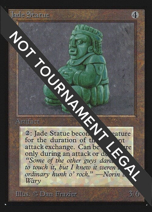 Jade Statue Card Front
