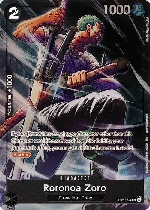 Roronoa Zoro Card Front