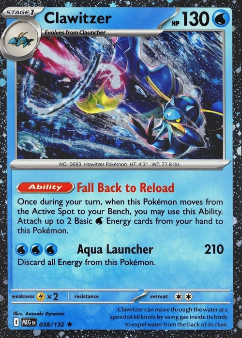 Clawitzer Card Front